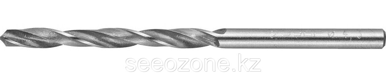 Сверло по металлу ЗУБР Ø 4.3 x 80 мм, Р6М5, класс В (4-29621-080-4.3)