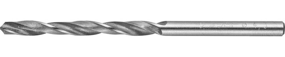 Сверло по металлу ЗУБР Ø 4.3 x 80 мм, Р6М5, класс В (4-29621-080-4.3), фото 1