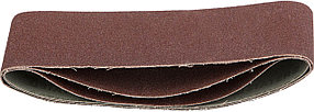 Лента шлифовальная STAYER P60, 75х457 мм, 3 шт., на тканевой основе, универс. бесконечная для ЛШМ (35441-060)