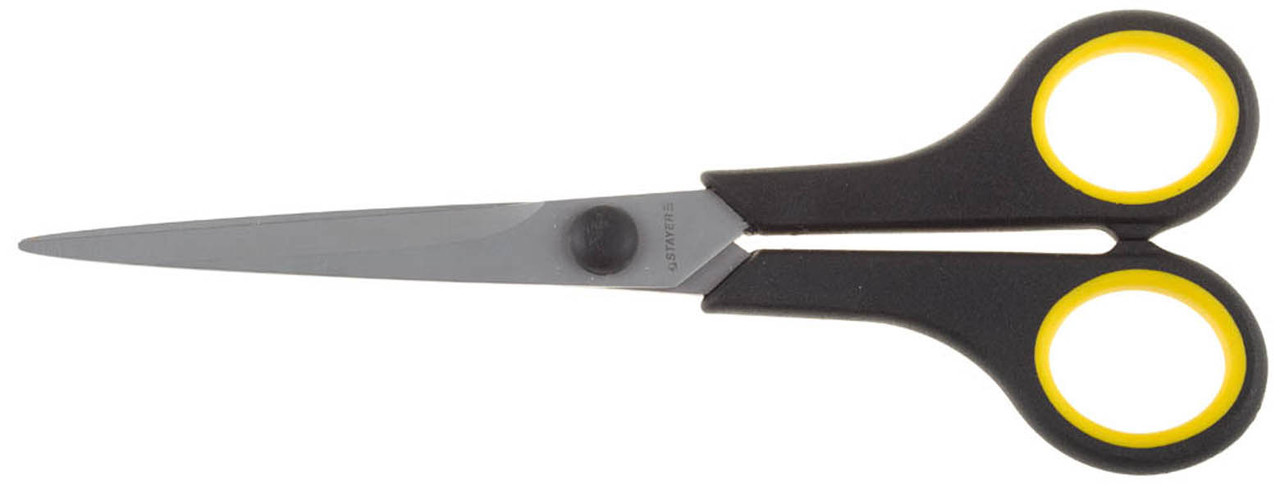 Ножницы хозяйственные STAYER 175 мм, прямые, двухкомпонентные ручки (40465-18) - фото 1 - id-p79528907