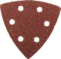 Треугольник шлифовальный ЗУБР Р40, 6 отверстий, 93 х 93 х 93 мм, 5 шт., универс. на велкро основе (35583-040)