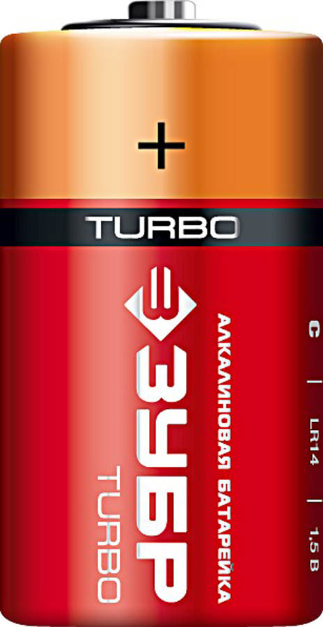 Батарейка алкалиновая TURBO, ЗУБР с, 2 шт. (59215-2C) - фото 2 - id-p79528986