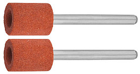 Цилиндр абразивный шлифовальный ЗУБР P120 9.5 x 12.7 х 3.2 мм, L 45 мм, 2 шт., на шпильке (35911)