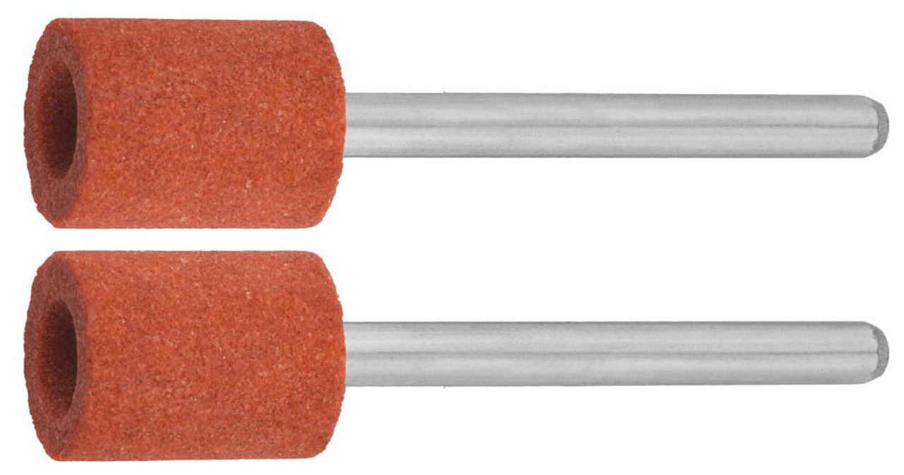 Цилиндр абразивный шлифовальный ЗУБР P120 9.5 x 12.7 х 3.2 мм, L 45 мм, 2 шт., на шпильке (35911) - фото 1 - id-p79528163