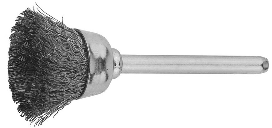 Щетка кистевая на шпильке ЗУБР 15 x 3.2 мм, L 42 мм, нержавеющая сталь (35933), фото 2