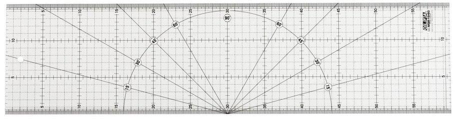 Линейка разметочная метрическая OLFA 150х600мм (OL-MQR-15x60), фото 2