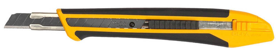Нож с сегментированным лезвием для резки бумаги, картона, обоев OLFA 9 мм (OL-XA-1), фото 2