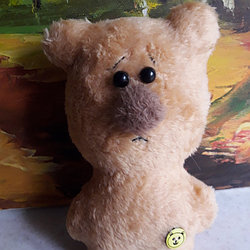 Мягкая игрушка ручной работы мишка ( собачка в ассортименте 16см )