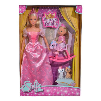 Игровой набор Куклы Штеффи и Еви Принцессы со зверушками