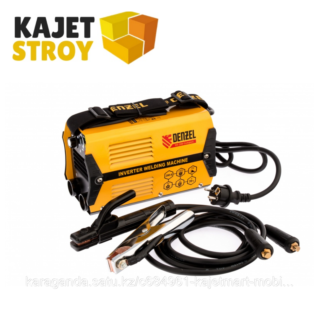 Аппарат инвертор. дуговой сварки DS-200 Compact, 200 А, ПВ 70%, диам.эл. 1,6-5 мм// Denzel