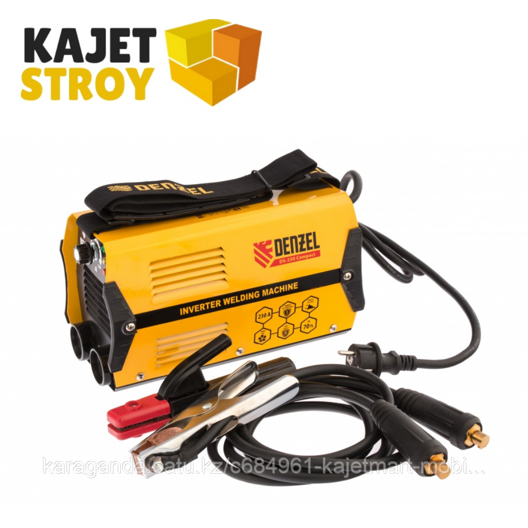Аппарат инвертор. дуговой сварки DS-230 Compact, 230 А, ПВ 70%, диам.эл. 1,6-5 мм// Denzel