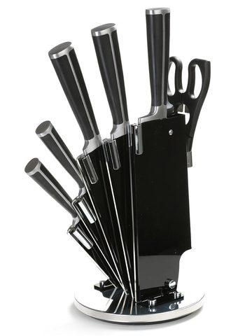 Набор стальных ножей с литыми рукоятями на подставке HATCHEN {8 предметов} (Салатовый) - фото 5 - id-p4760382
