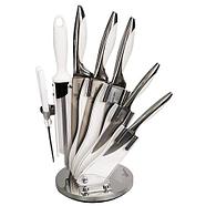 Набор стальных ножей с литыми рукоятями на подставке HATCHEN {8 предметов} (Салатовый), фото 4