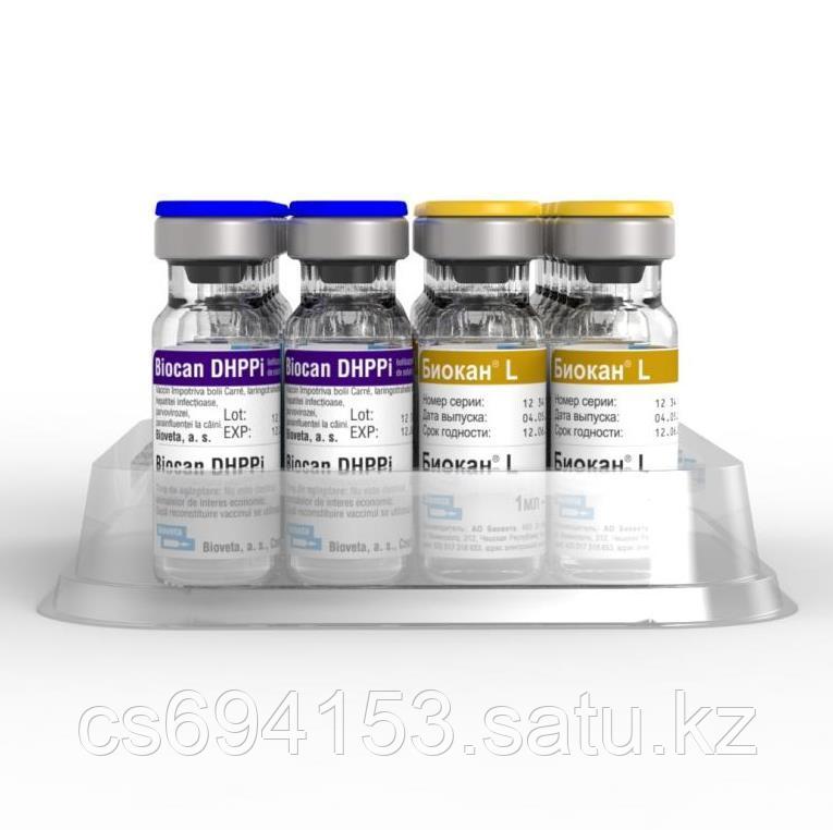 Биокан DHPPI+L: Комбинация вирусных антигенов и 3 серогрупп Leptospira spp. для повторной вакцинации