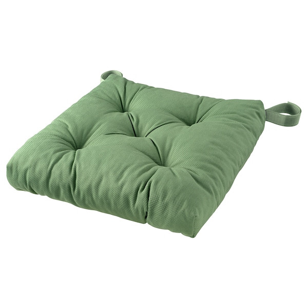 Подушка на стул МАЛИНДА, зеленый 40/35x38x7 см, фото 1