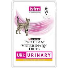 PRO PLAN® VETERINARY DIETS UR URINARY, для кошек при мочекаменной болезни, с курицей, пауч 85гр.