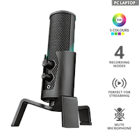 Студийный USB-микрофон Trust GXT 258 Fyru 4 in 1 Streaming TAK23338 Студийный USB-микрофон Trust GXT 258 Fyru 4 in 1 Streaming