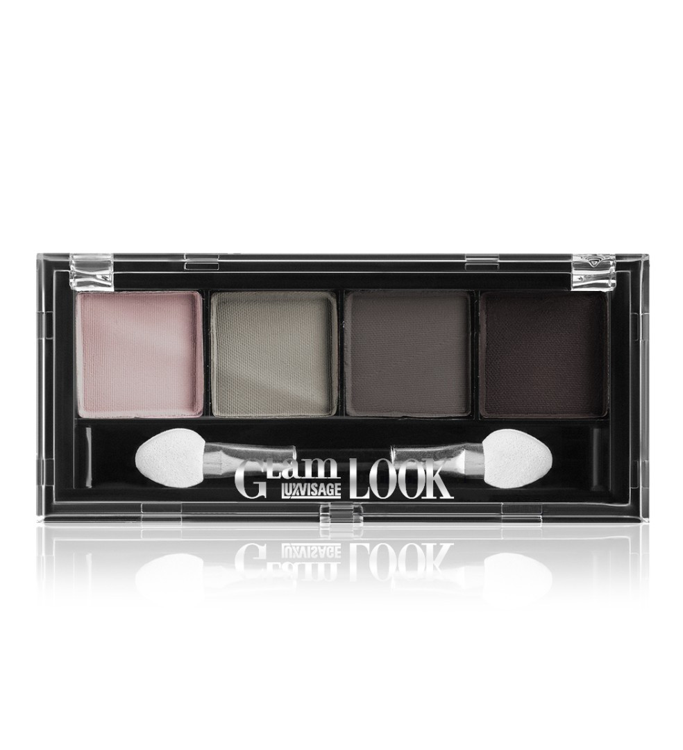 Luxvisage Тени для век 4-х цветные GLAM LOOK тон 05 Дымчатая