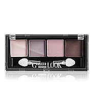 Luxvisage Тени для век 4-х цветные GLAM LOOK тон 04 Лиловая