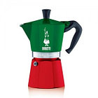 Гейзерная кофеварка на 6 порций Bialetti Moka Express, триколор