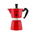 Гейзерная кофеварка на 6 порций Bialetti Moka Express, красная