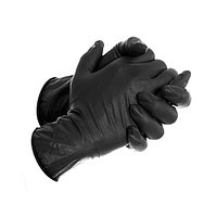 Перчатки нитриловые, неопудренные, черные L.M