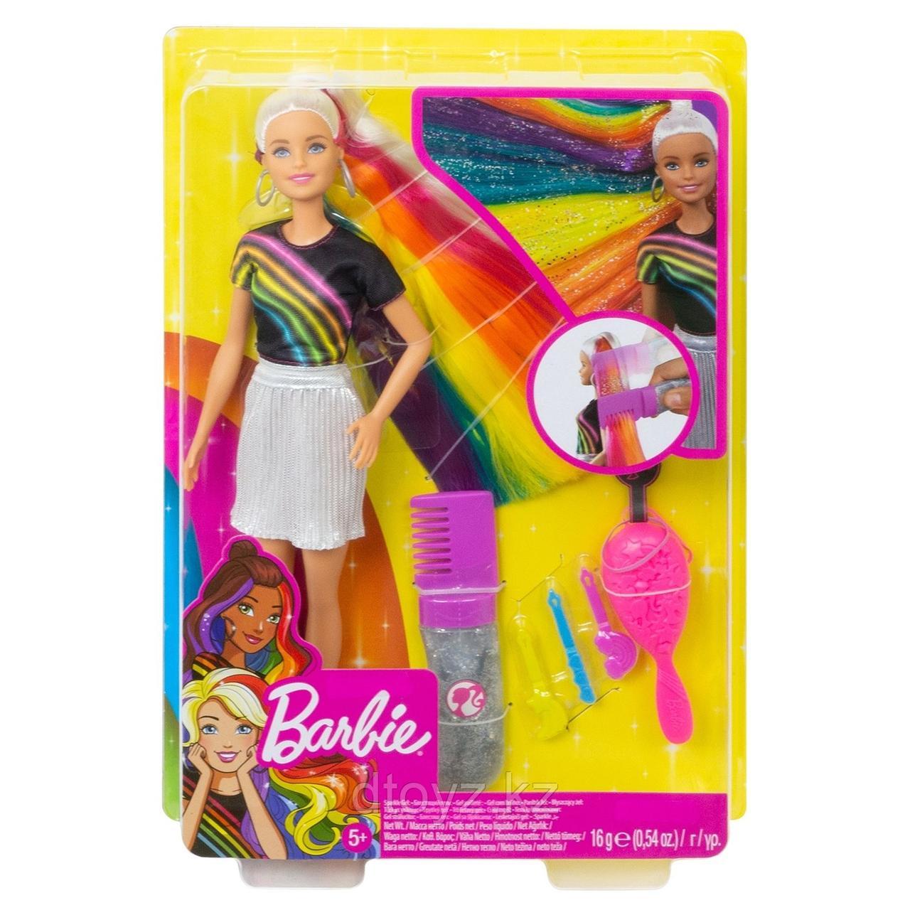 Barbie с радужной мерцающей прической FXN96 - фото 1 - id-p79552896