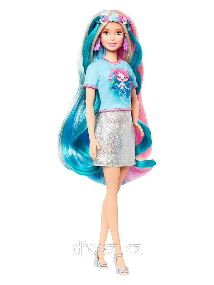 Barbie со съемными разноцветными прядями и модными аксессуарами в наборе GHN03 - фото 4 - id-p79553047