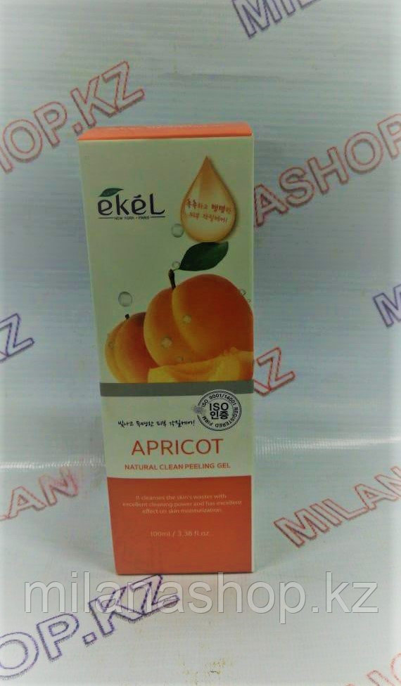Ekel Apricot Natural Clean Peeling Gel, 100мл - Пилинг-гель (скатка) для лица с экстрактом Абрикоса