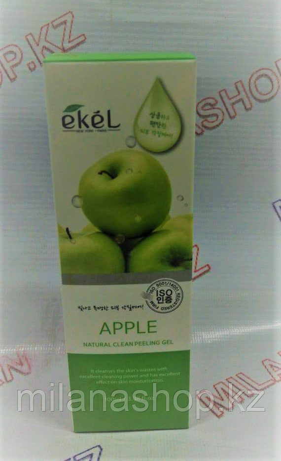 Ekel Apple Natural Clean Peeling Gel, 100мл -  Пилинг-гель (скатка) для лица с экстрактом Яблока
