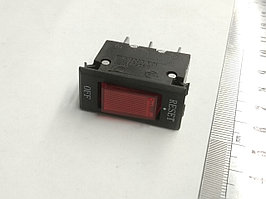 Выключатель клавишный 250V 10A (3c) ON-OFF с предохранителем