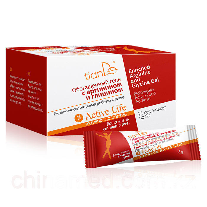 Обогащенный гель с аргинином и глицином