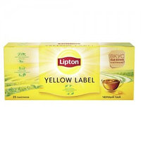 Чёрный чай Lipton Yellow Label, 25 пакетиков