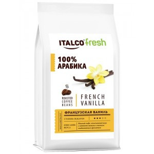Кофе в зернах Italco Французская ваниль, 375 гр