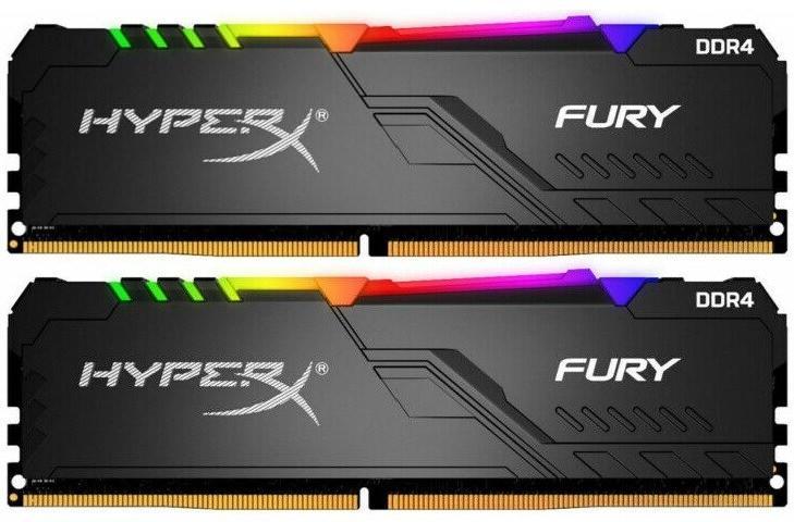 Комплект модулей памяти Kingston HyperX Fury RGB DDR4 16GB (HX426C16FB3AK2/16) - фото 1 - id-p78111921