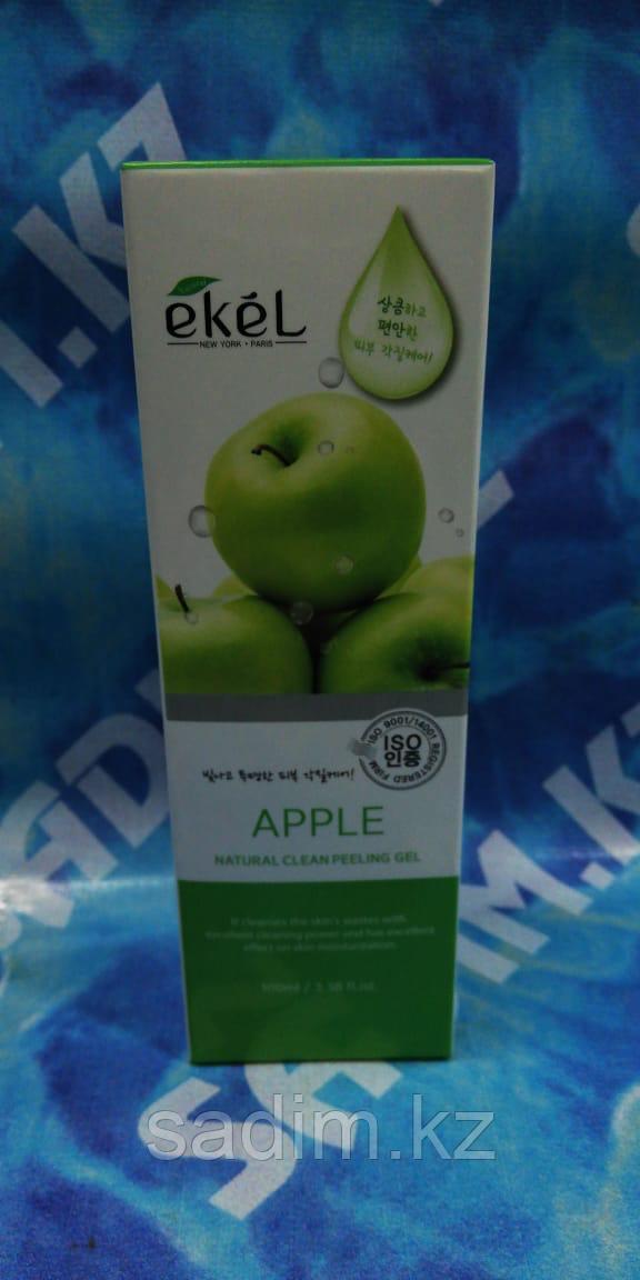 Ekel Apple Natural Clean Peeling Gel, 100мл - Пилинг-гель (скатка) для лица с экстрактом Яблока