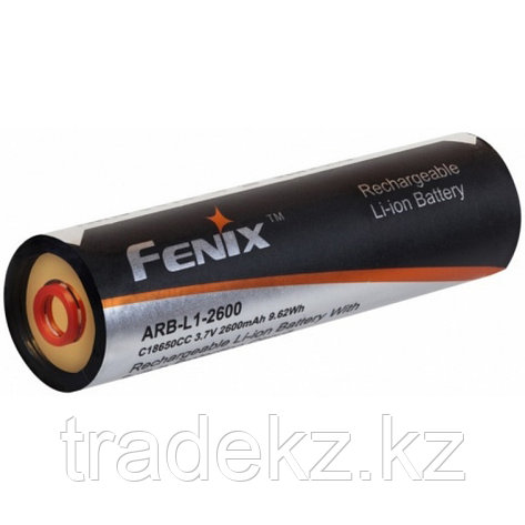 Аккумулятор для фонарей Fenix ARB-L1-2600, 3.7V, 2600 mAh, фото 2