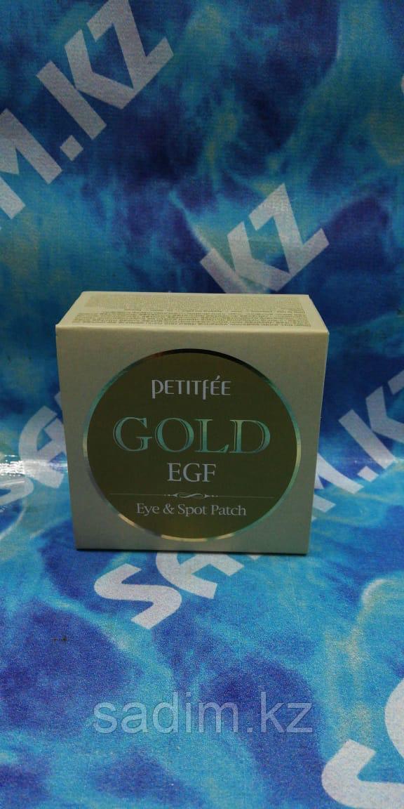 Petitfee Premium Gold & EGF Eye Patch - Гидрогелевые патчи для век с золотыми частицами и фактором роста EGF