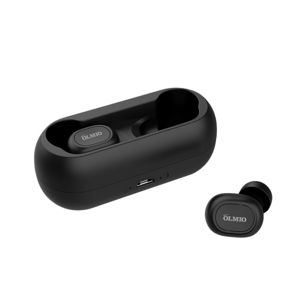 Наушники-вкладыши беспроводные OLMIO "TWE-02", Bluetooth 5.0, True Wireless