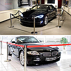 Напольная стойка-ограждение с лентой ХРОМ (лента 2,9м), фото 6