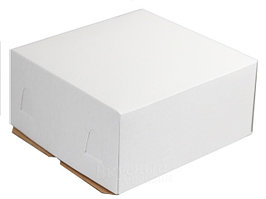 Коробка для торта белая 25*25*11
