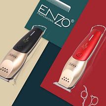 Машинка для стрижки профессиональная ENZO Zero NEW EN-5019 с насадками для ухода за бородой (Красный), фото 2