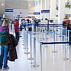 Напольная стойка-ограждение с лентой ХРОМ (лента 2,9м), фото 3