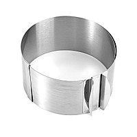 Раздвижное кольцо для выпечки и сборки торта. D 16-30 см, H-8,5 см