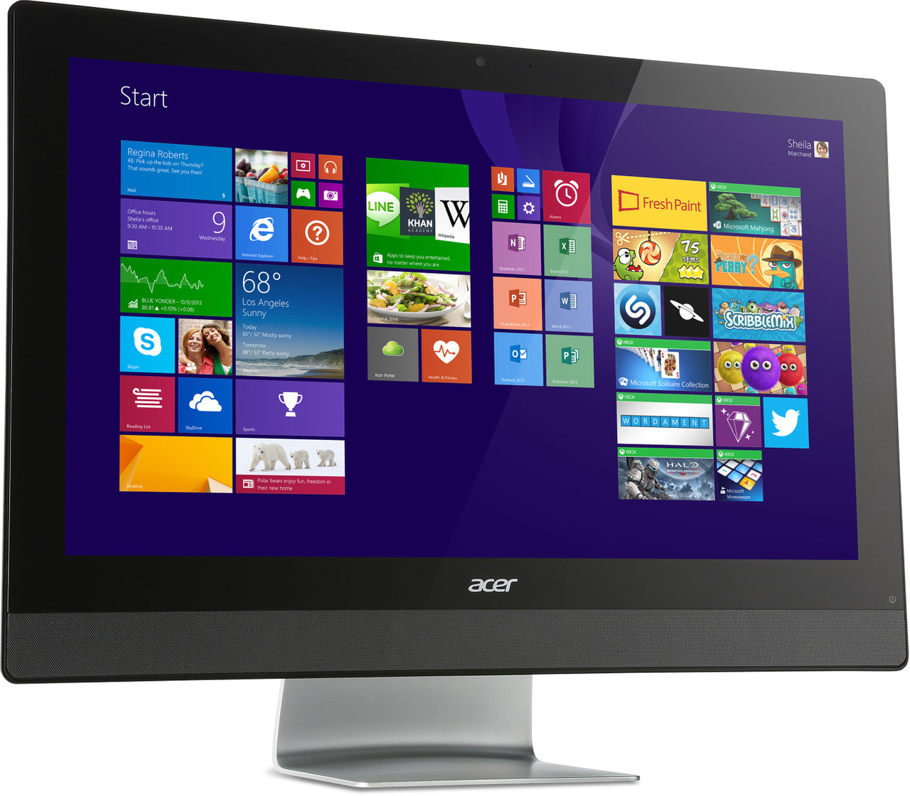 Моноблок Acer Aspire Z3-615 (DQ.SVCMC.018) 23" Full HD, Intel Core i5-4570T 2.9GHz, 4C/4T, 4Gb, 500Gb, GeForce - фото 1 - id-p79661670