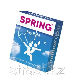 ПРЕЗЕРВАТИВЫ SPRING SKY LIGHT, УЛЬТРАТОНКИЕ, ЛАТЕКС, 17,5 СМ, 3 ШТ