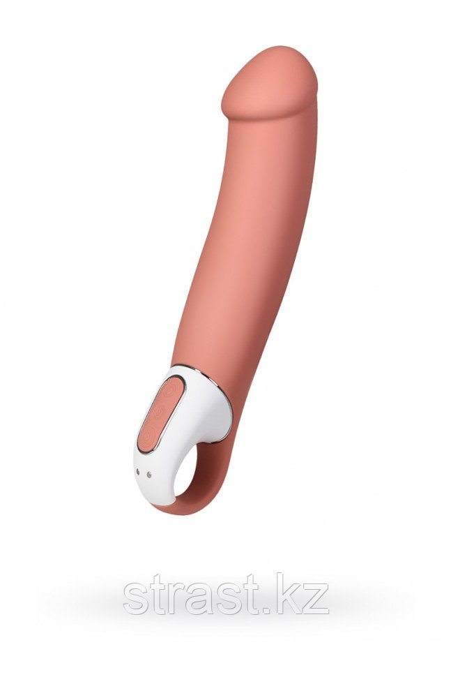 НЕРЕАЛИСТИЧНЫЙ ВИБРАТОР SATISFYER VIBES MASTER, СИЛИКОН, БЕЖЕВЫЙ, 23,5 СМ