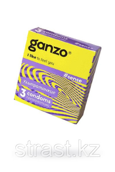 Ganzo Ultra Thin ультра тонкие, 3 шт.