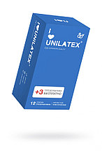 Презервативы классические гладкие Unilatex Natural Plain №12+3 (цена за штуку)