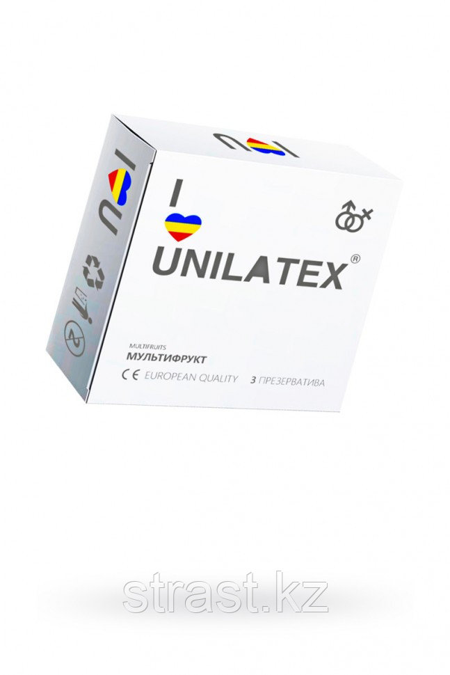 ПРЕЗЕРВАТИВЫ UNILATEX MULTIFRUTIS №3 АРОМАТИЗИРОВАННЫЕ ,ЦВЕТНЫЕ (упаковка 3 шт)